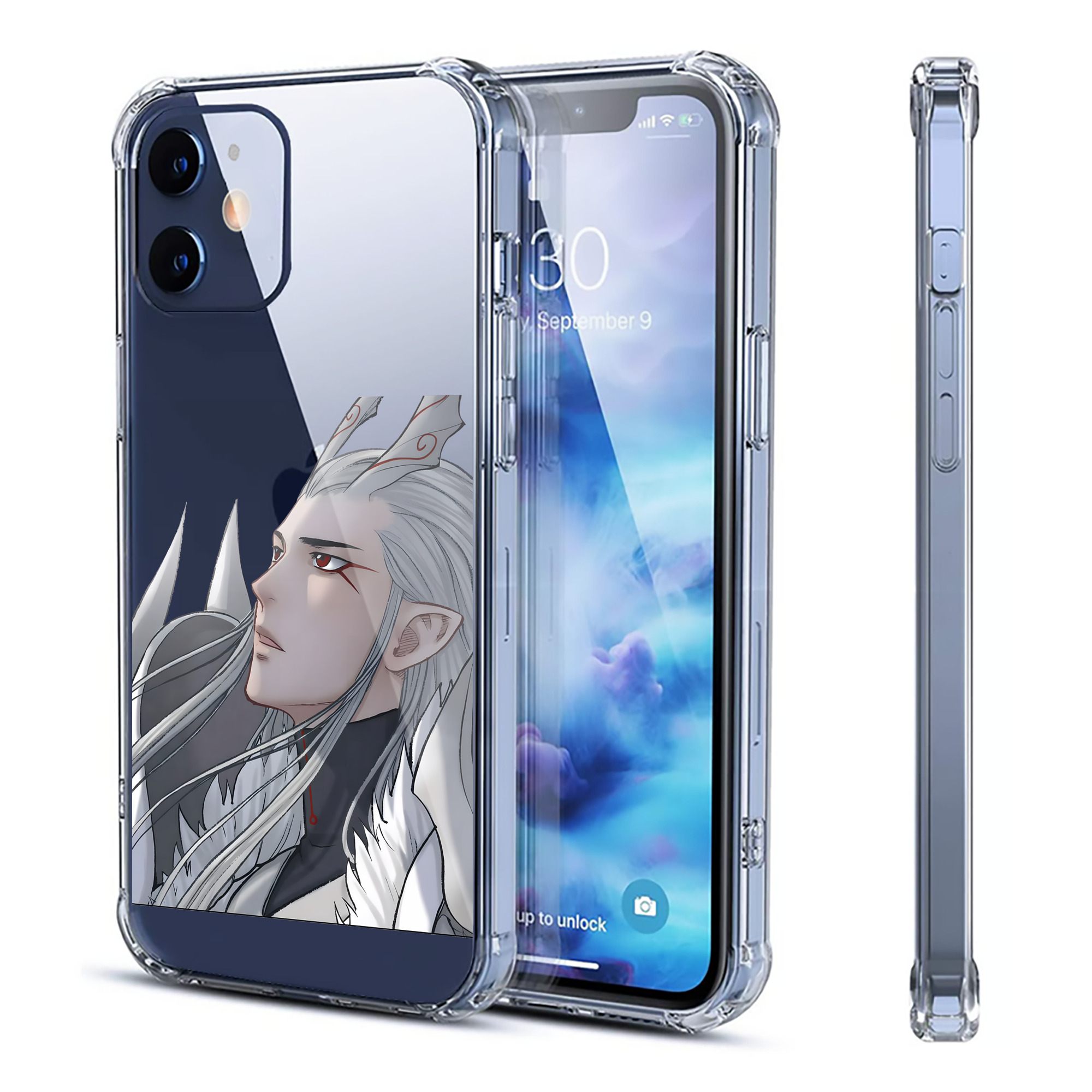 （画像用） Ne Zha 2 ナタ 魔童の大暴れ 【iPhone 12シリーズ対応】透明スマホケース（クリアソフトケース）